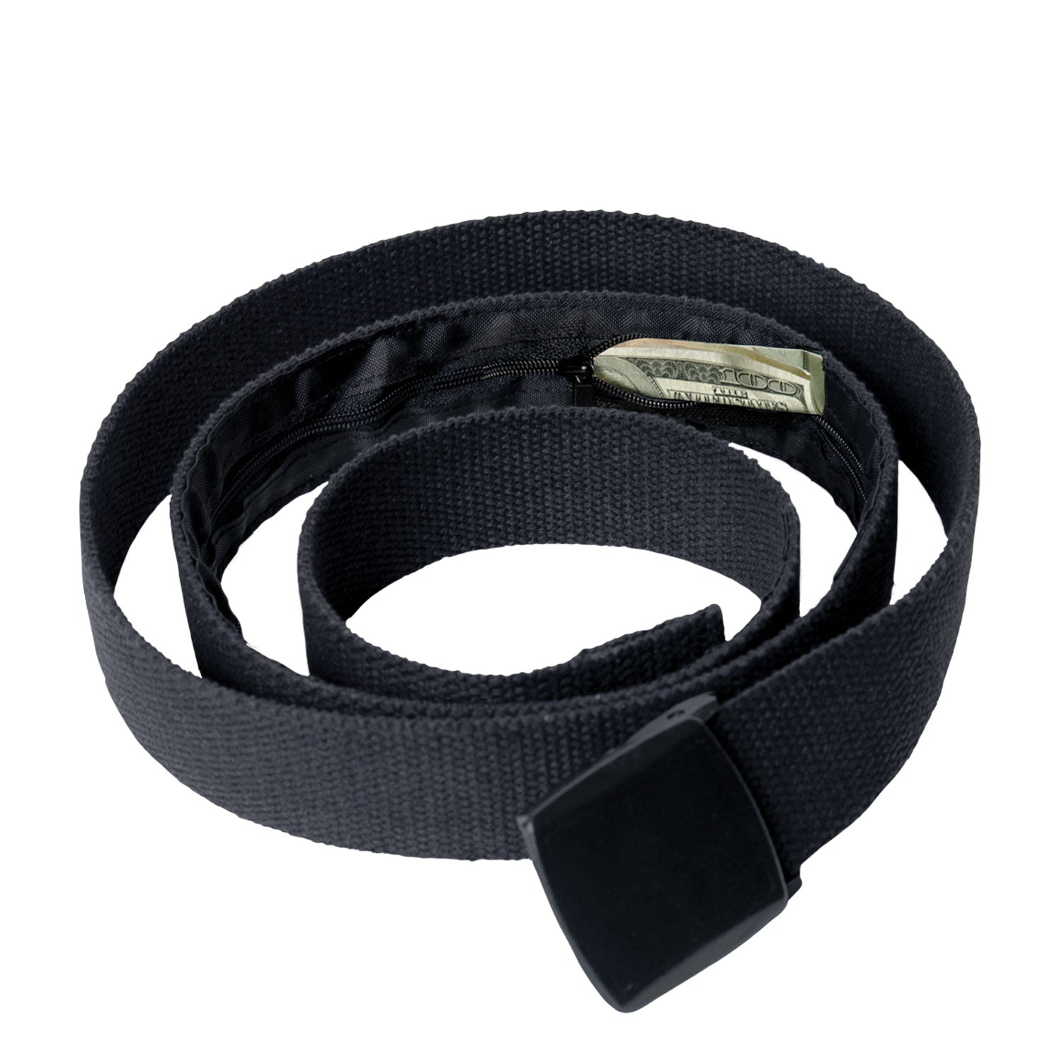 Rothco 54 Cotton Web Money Belt Hidden Zippered Pocket Within The B Grunt Force