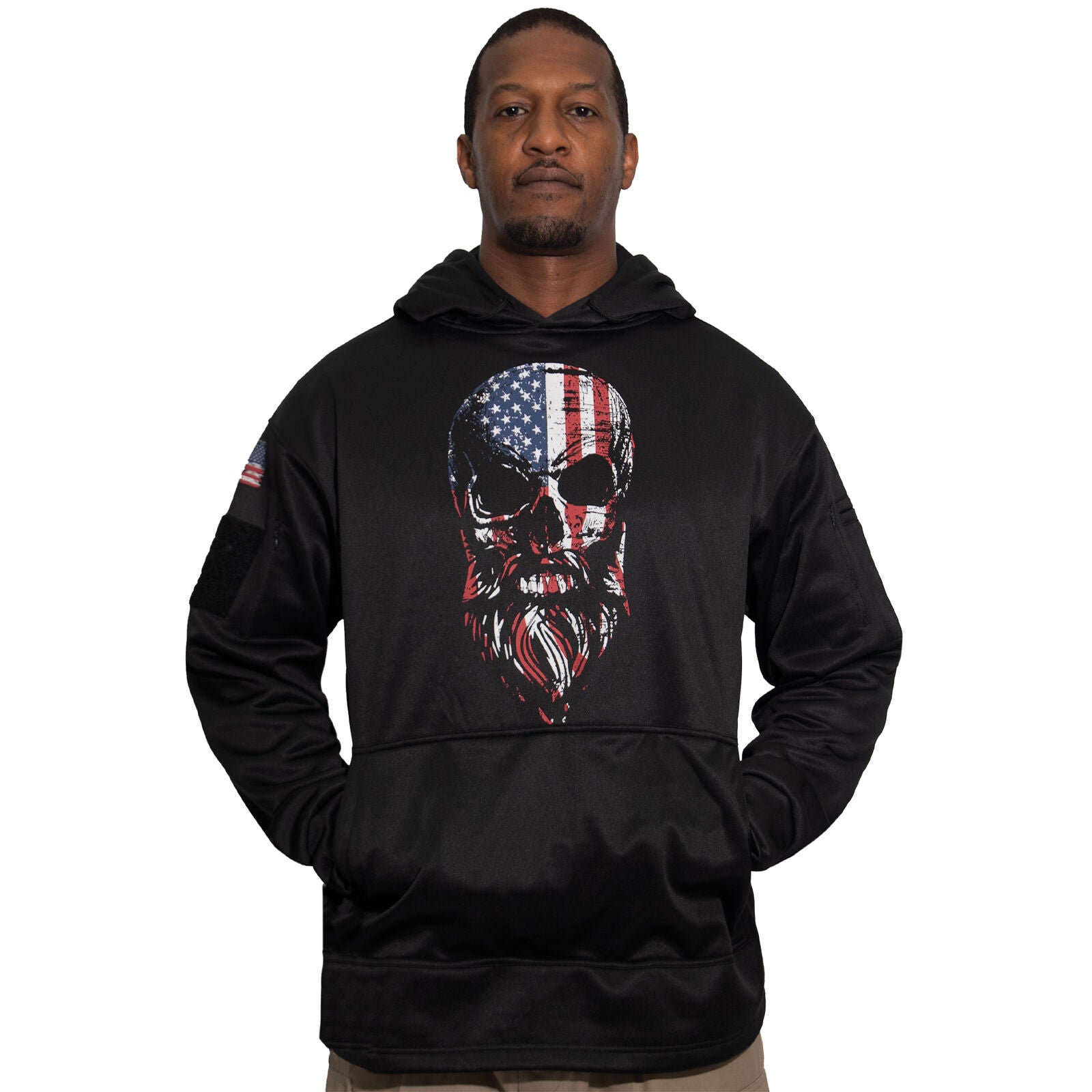 Distressed Flag Concealed Carry Hoodie — SGT GRIT