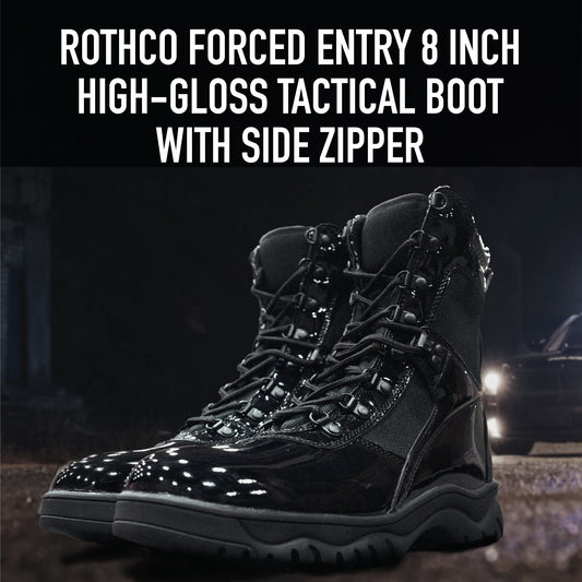 A Closer Look: The Forced Entry High-Gloss Tactical Boot