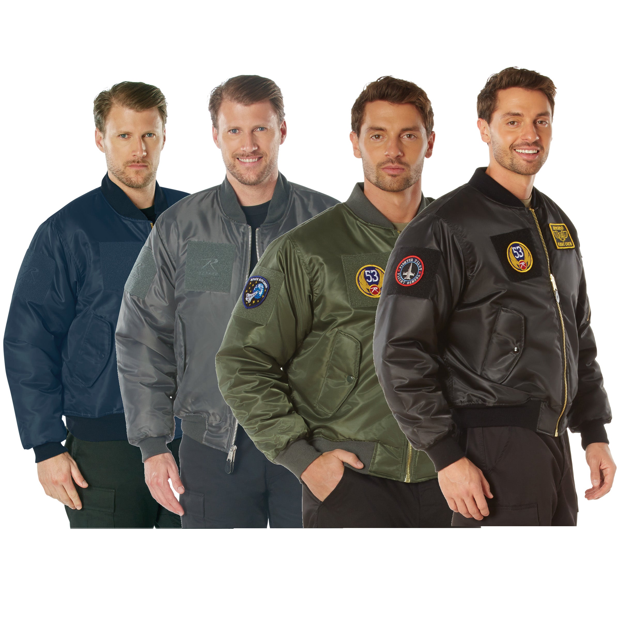 Rothco MA-1 Flight Jacket with Patches – Grunt Force