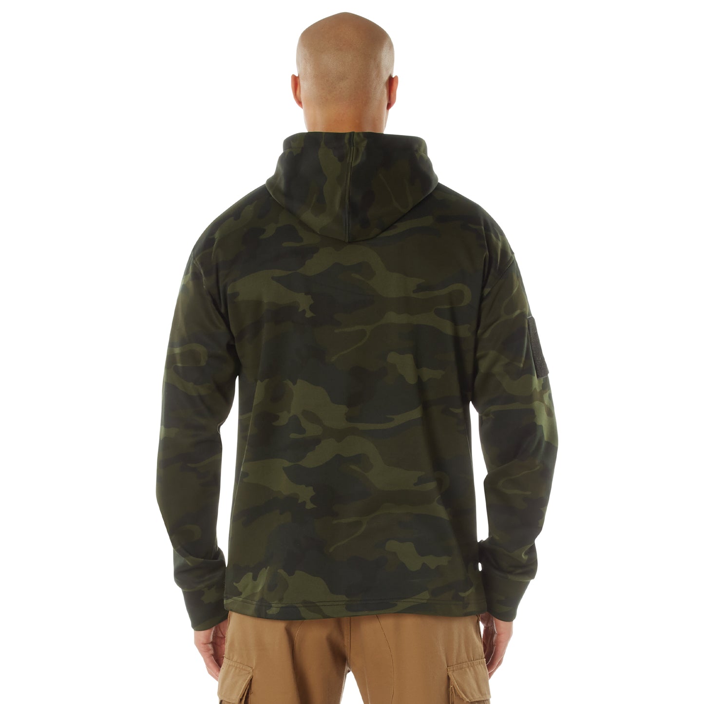 Concealed Carry Midnight Woodland Camo Hoodie Tactical Sweatshirt