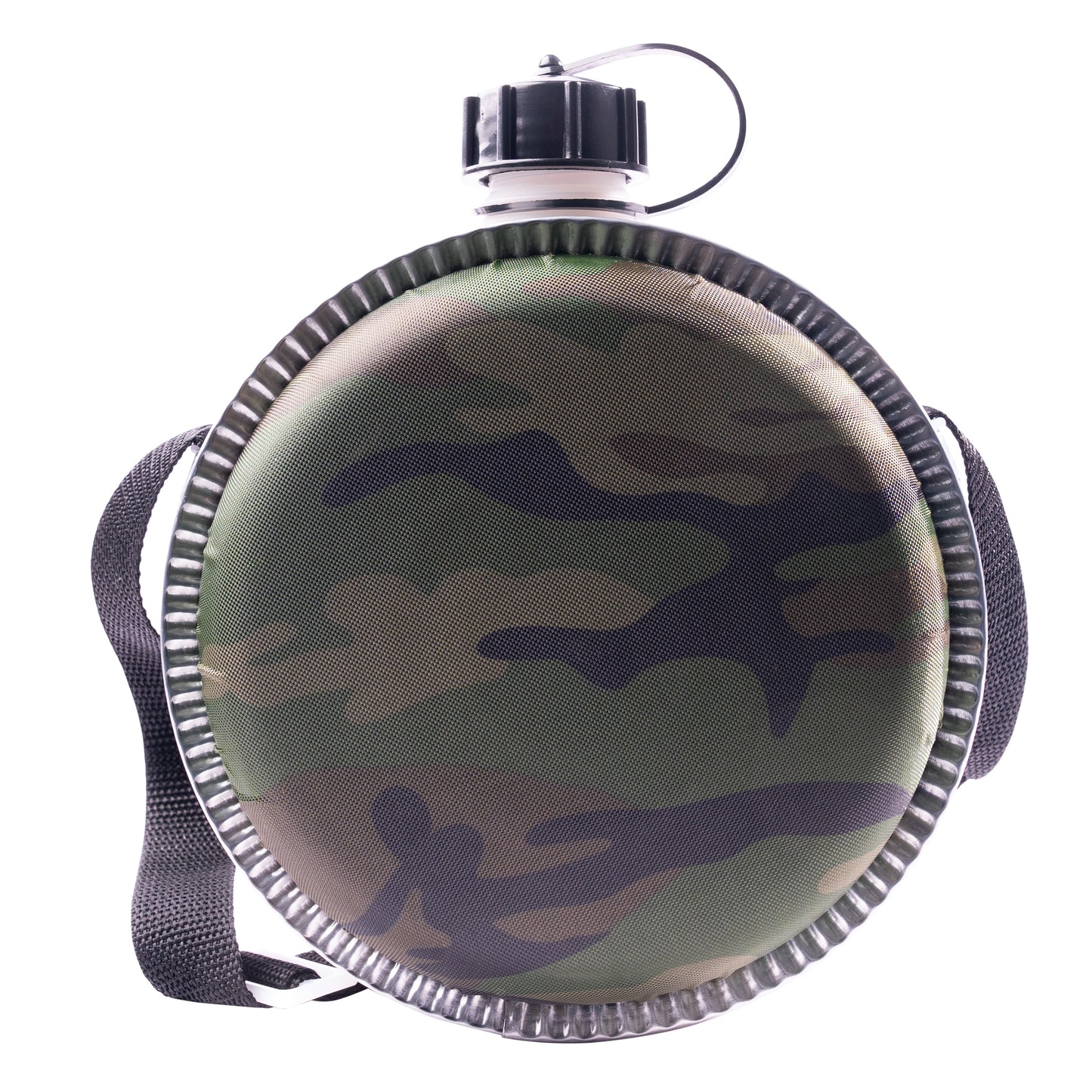 Canteens - 2 Quart Canteen - Camo Cloth Cover Camouflage Desert Canteens