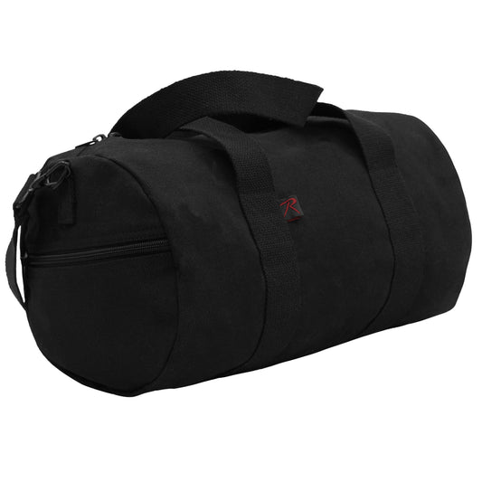 Canvas Shoulder Bags - 24" Black Durable Heavy Duty Duffel Gear Bag
