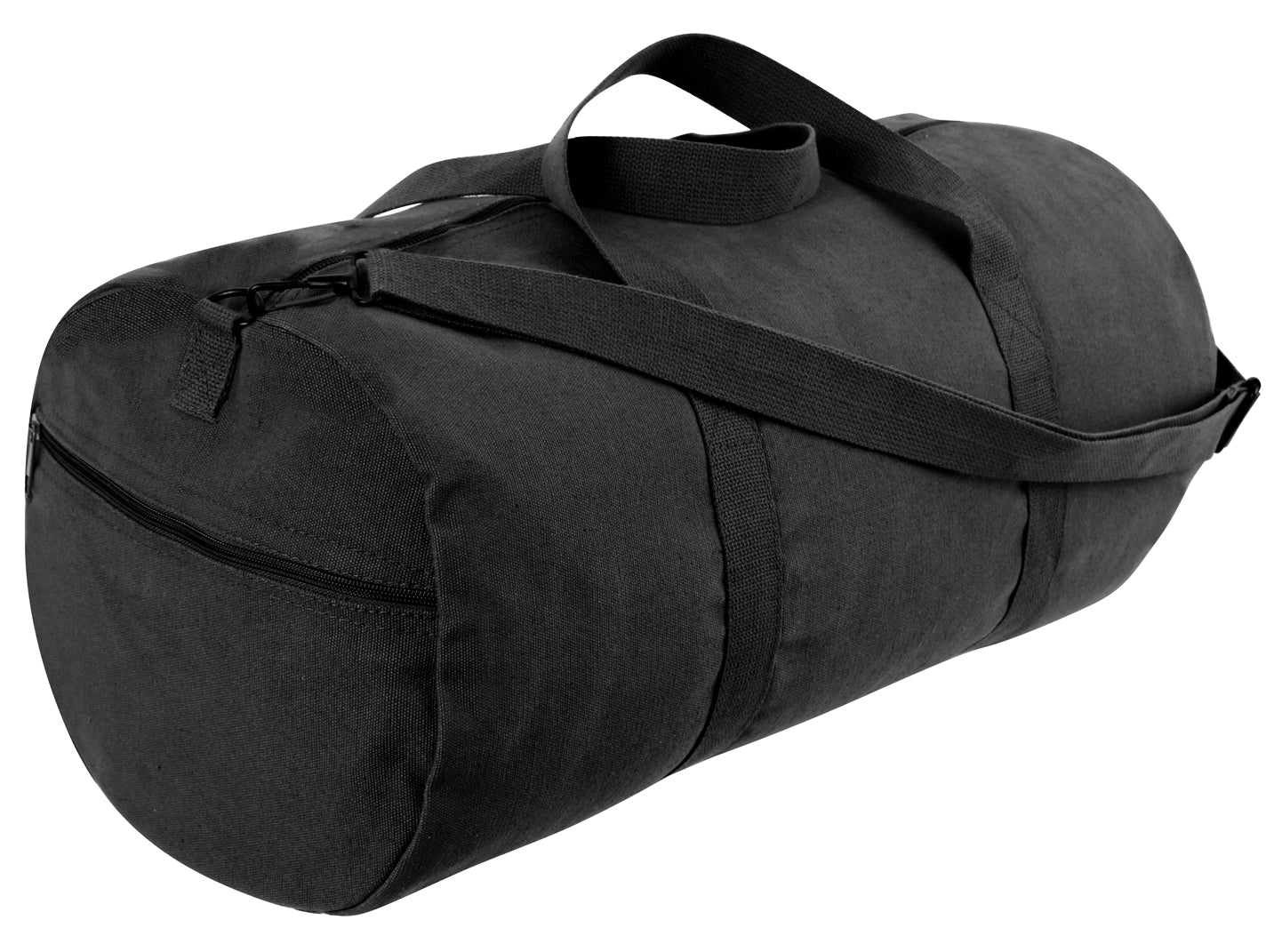 Canvas Shoulder Bags - 24" Black Durable Heavy Duty Duffel Gear Bag