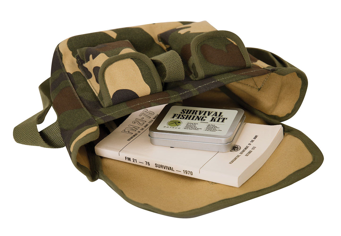 Canvas Shoulder Pouches - Camo Shoulder Bag 11" x 9" x 4"