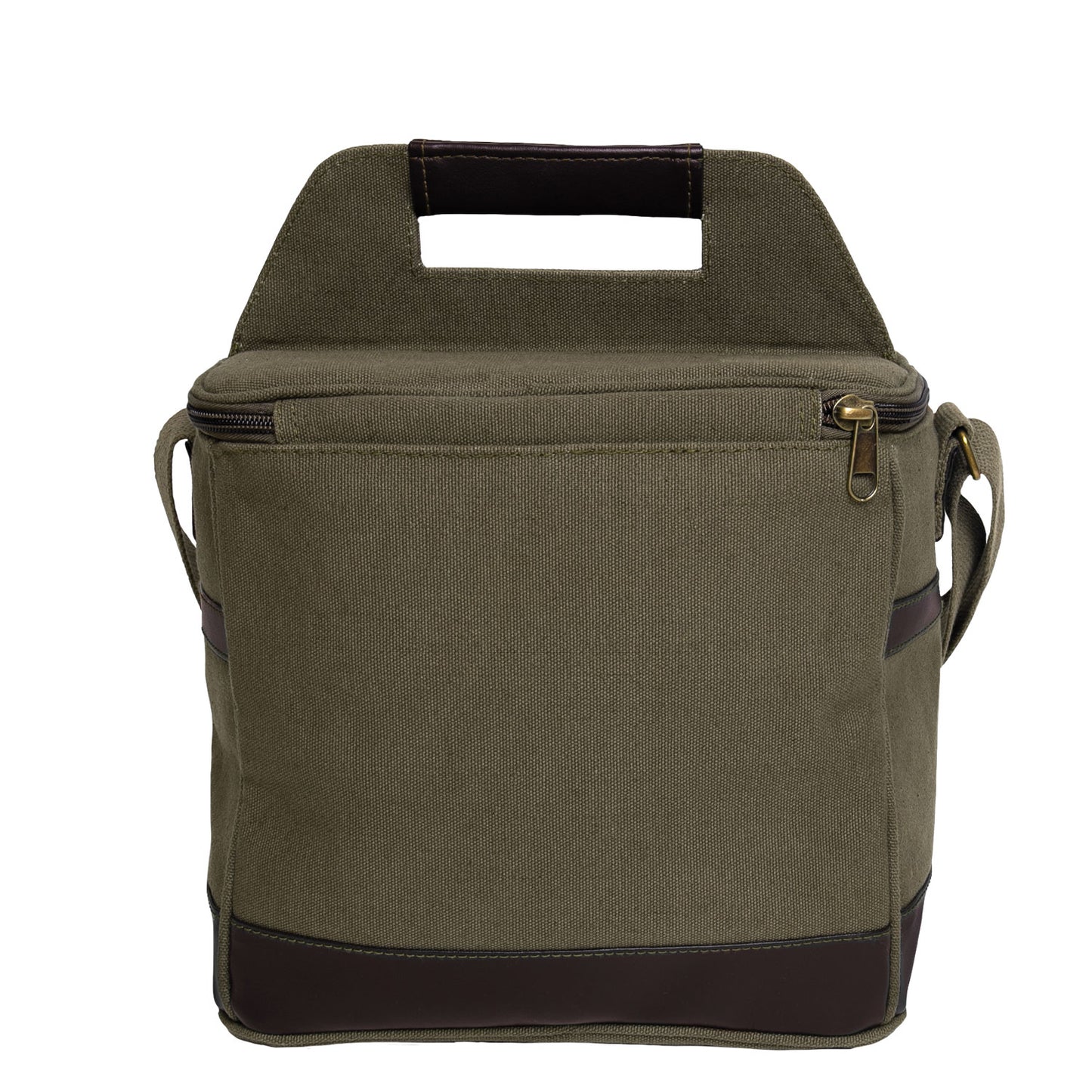 Rothco Canvas & Leather Insulated Travel Cooler Bag - Perfect For Soda Beer Food