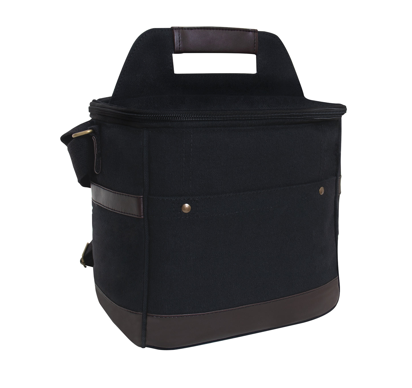 Rothco Canvas & Leather Insulated Travel Cooler Bag - Perfect For Soda Beer Food