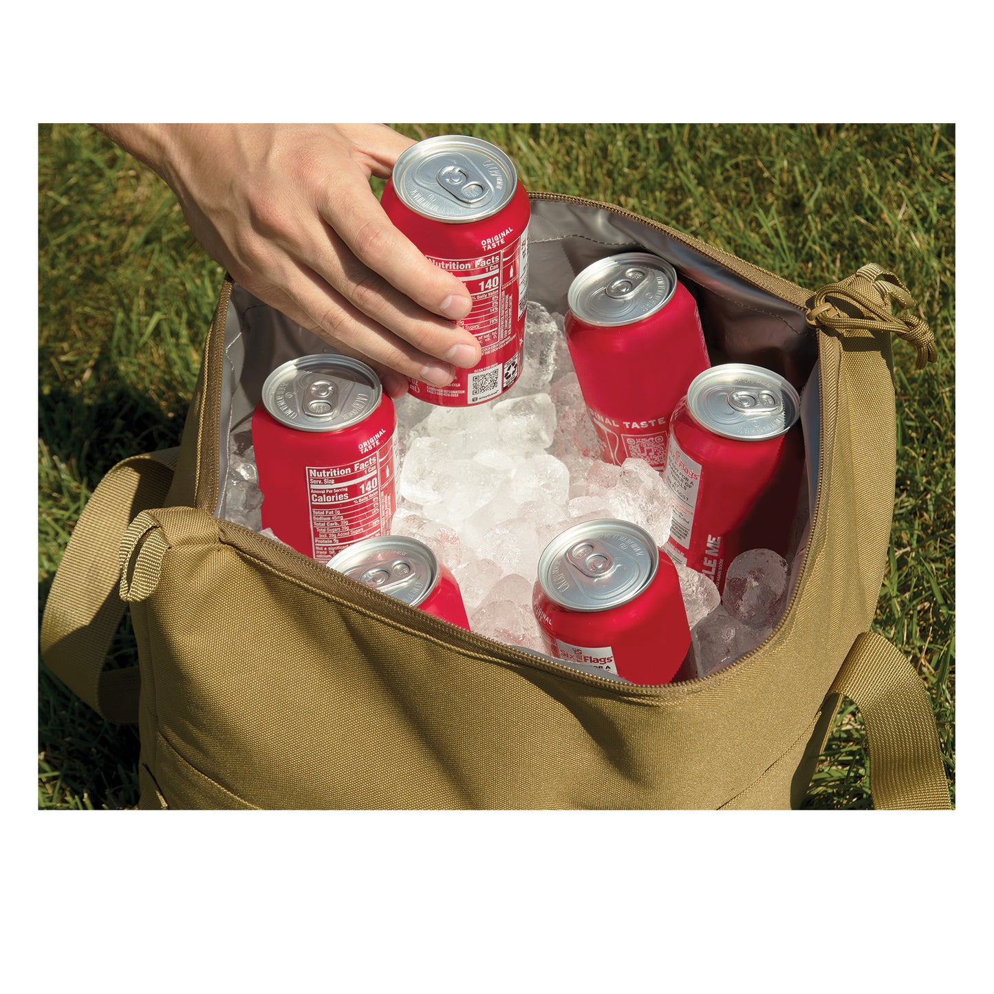 Convertible Cooler / Tote Beach Bag (15x8x8)