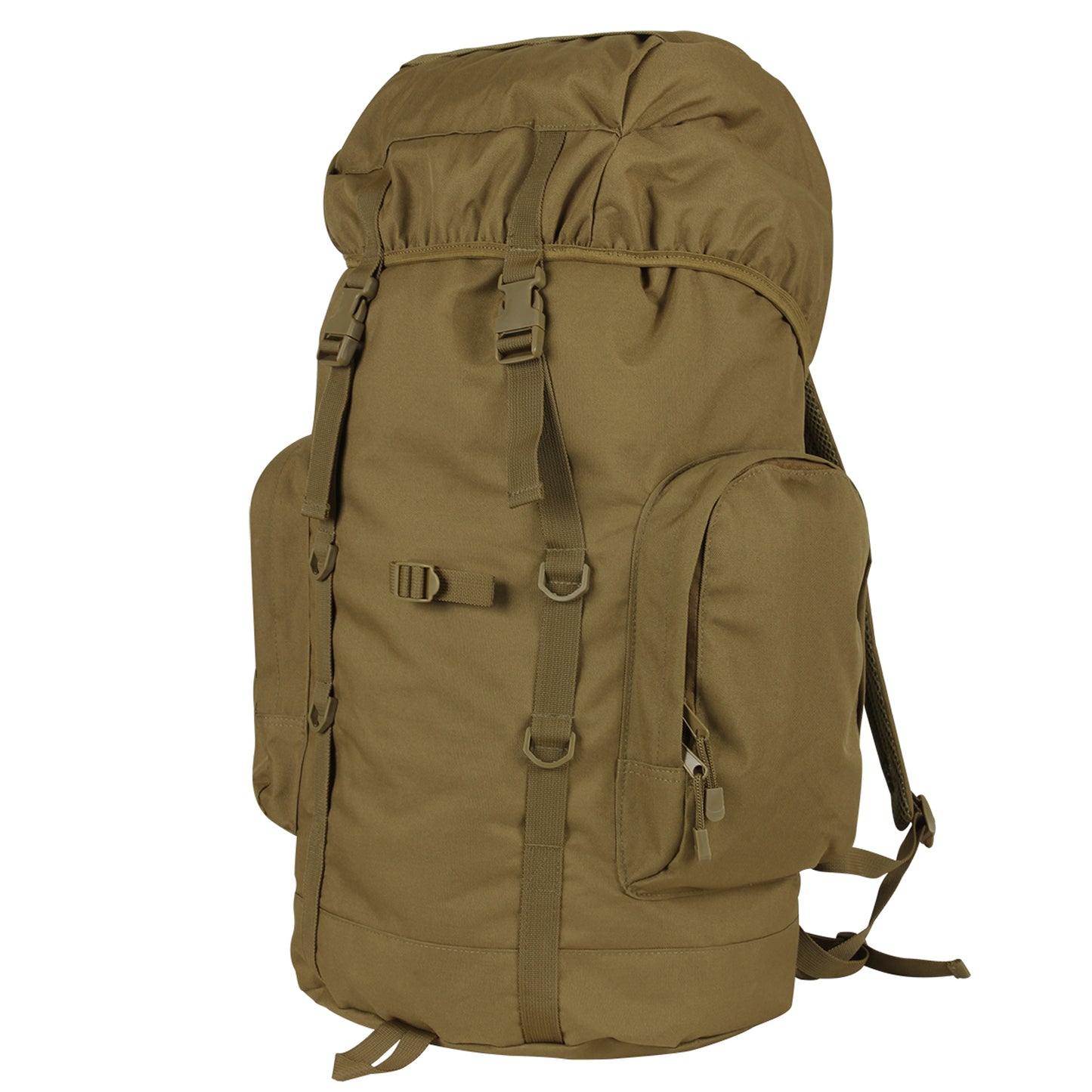 45 Liter Tactical Backpack- 22" Coyote Brown or Black Hiking Day Pack Gear Bag