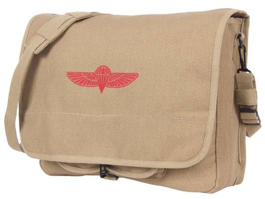 Rothco Canvas Israeli Paratrooper Bag - Over The Shoulder Canvas Messenger Bag