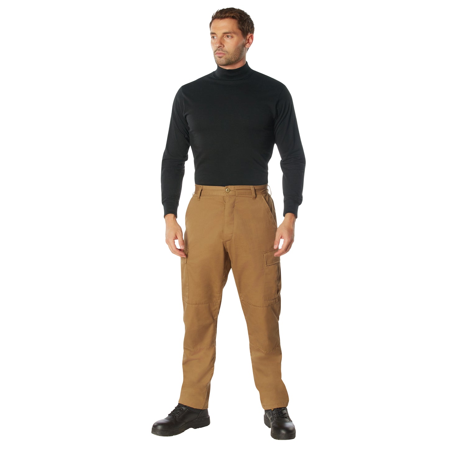 Black Mock Turtleneck - Great for Law Enforcement Police or Security