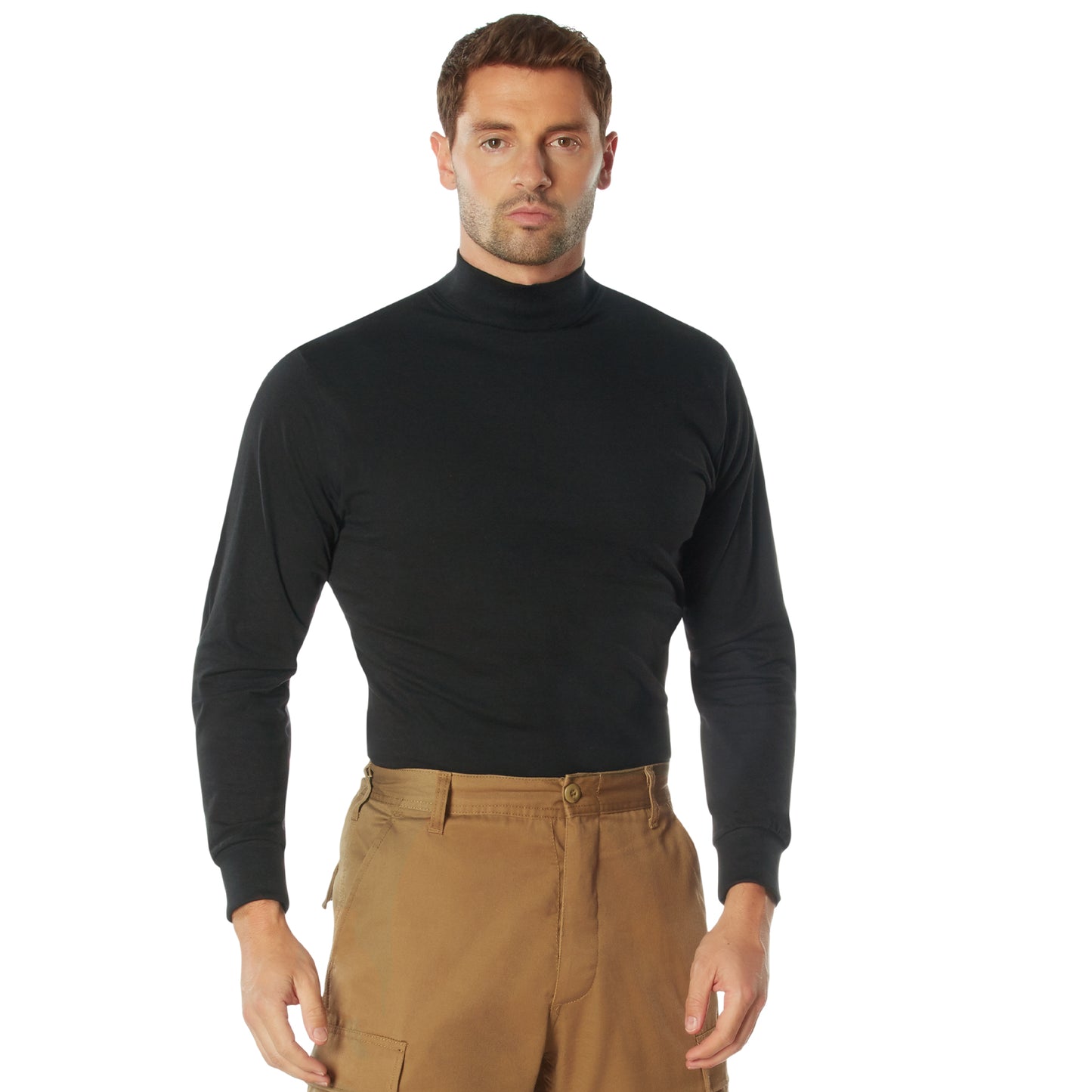 Black Mock Turtleneck - Great for Law Enforcement Police or Security