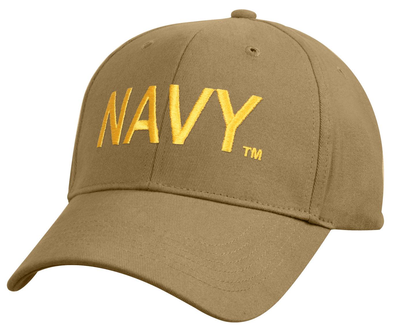 Coyote Brown Mid-Low Pro Baseball Style Hat - Offically Licensed By U.S. NAVY