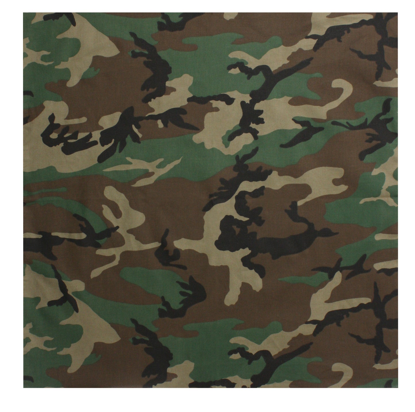 Camo Bandana 22"x22" 100% Cotton Camouflage Head & Face Wraps