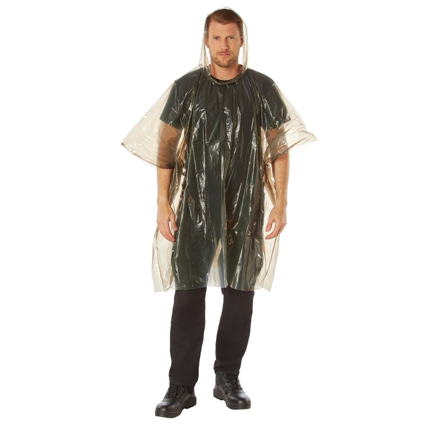 All Weather Emergency Poncho Lightweight Waterproof Pullover Rain Poncho 50"x80"