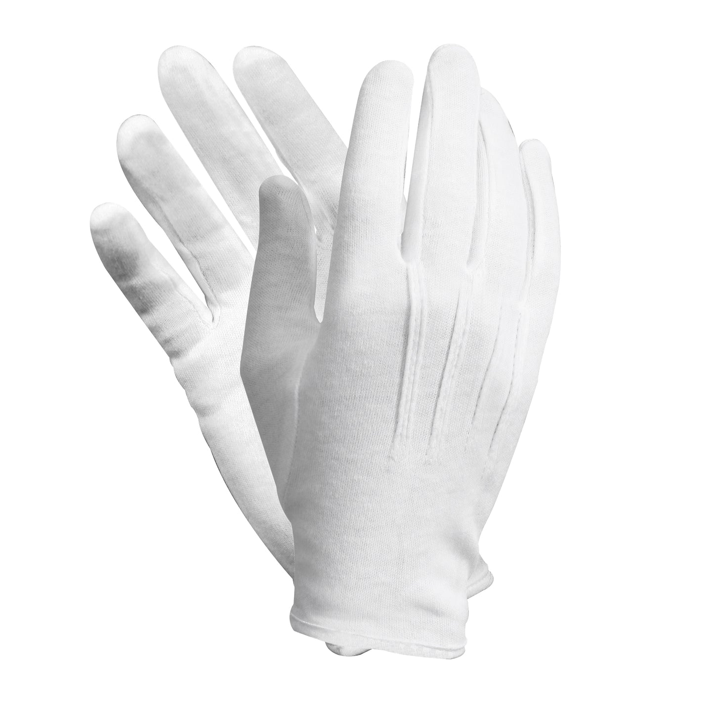 100% Cotton White Parade Marching Band Gloves Tuxedo Waiter Formal Wear