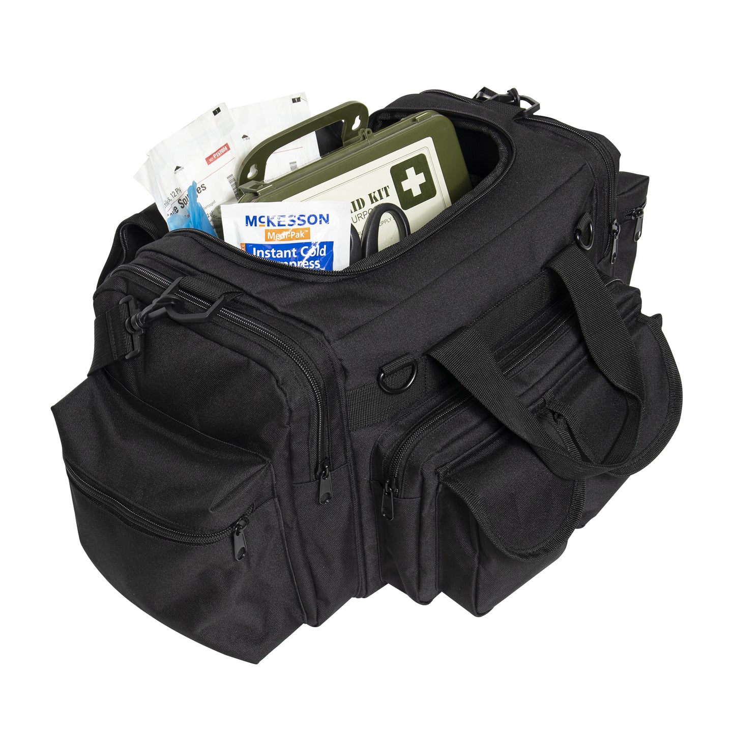 EMT Field Bag EMS Trauma Emergency Medic Shoulder Bag w/ Cross