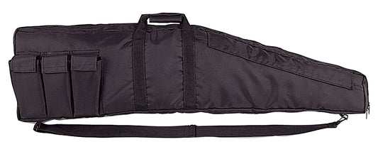 43" Black Polyester 7-Pocket Hunting Cover w/ Shoulder Strap