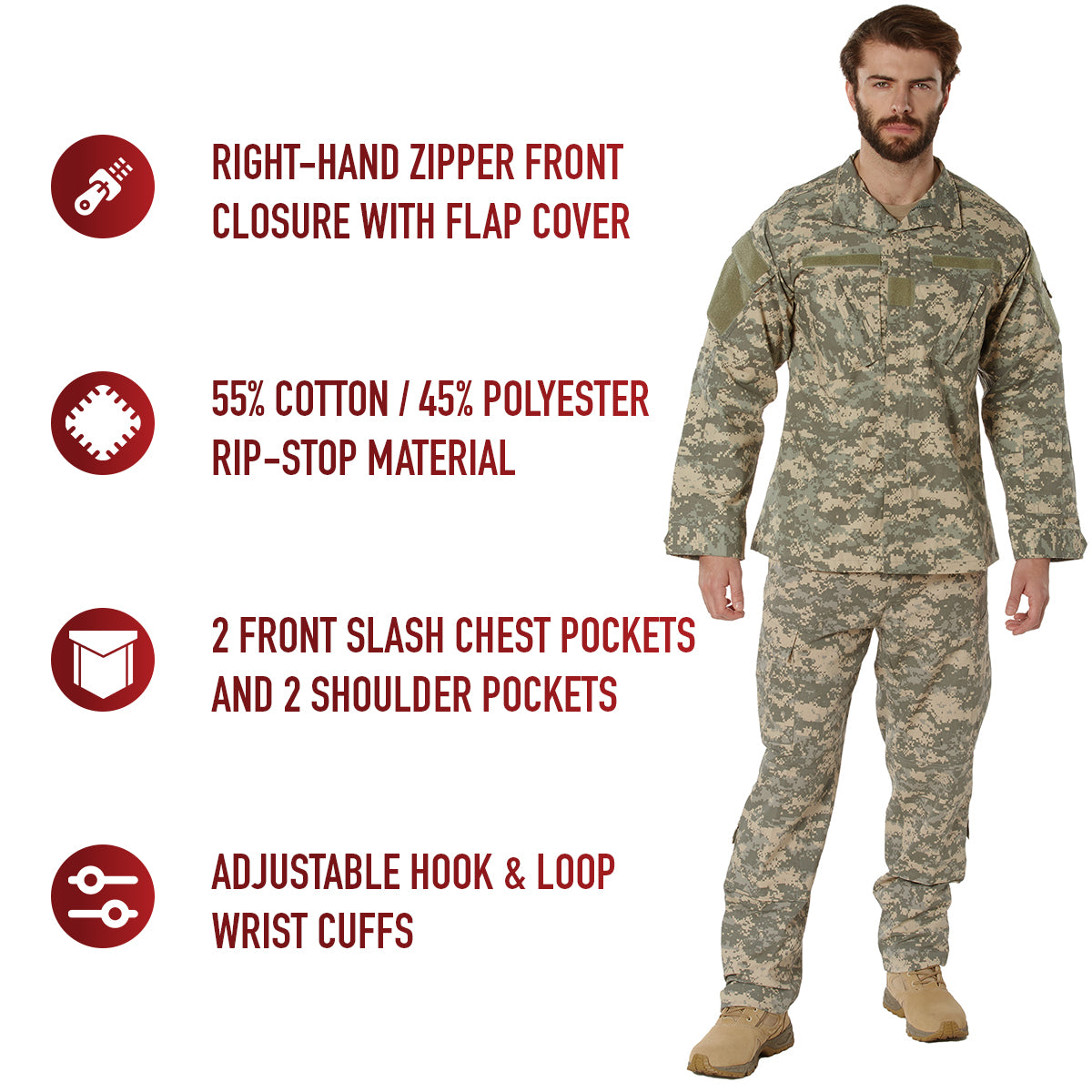 ACU Digital Uniform Shirt - Made to Mil-Spec