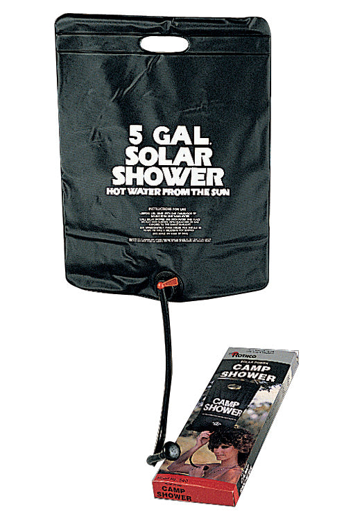 Solar Camping Shower - 5 Gallon Outdoor Solar Hot Water Shower w/ On/Off Switch