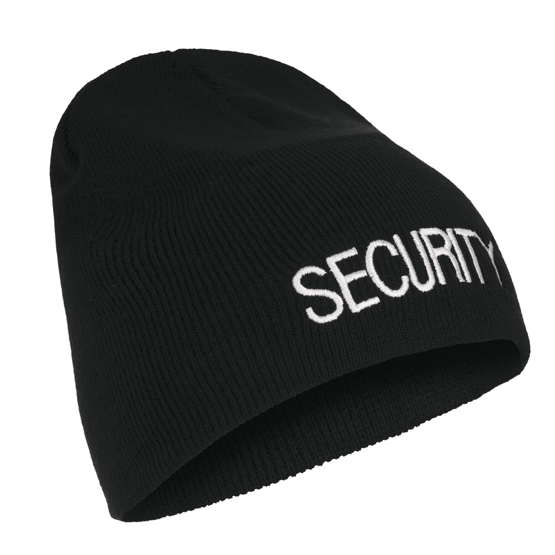 Embroidered SECURITY Winter Skull Cap - Rothco Black Acrylic Warm Ski ...