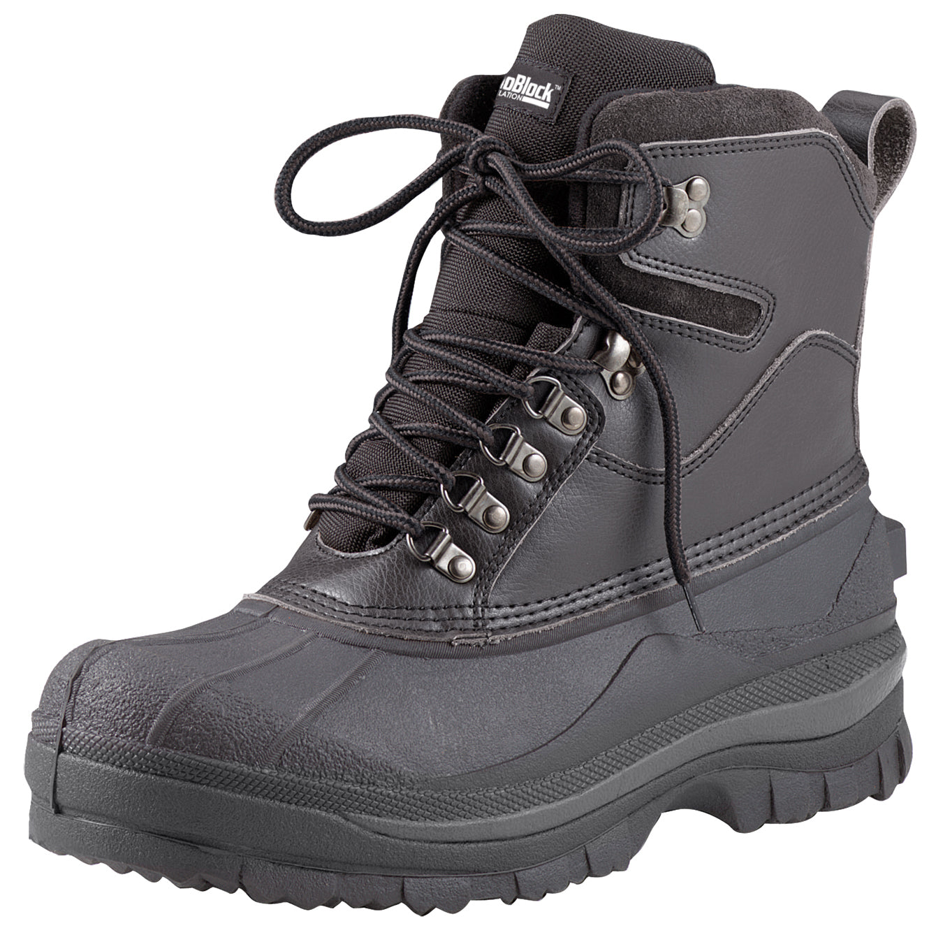 Black Extreme Cold Weather Hiking Boots - Rothco 8" Waterproof Winter Boots 5659