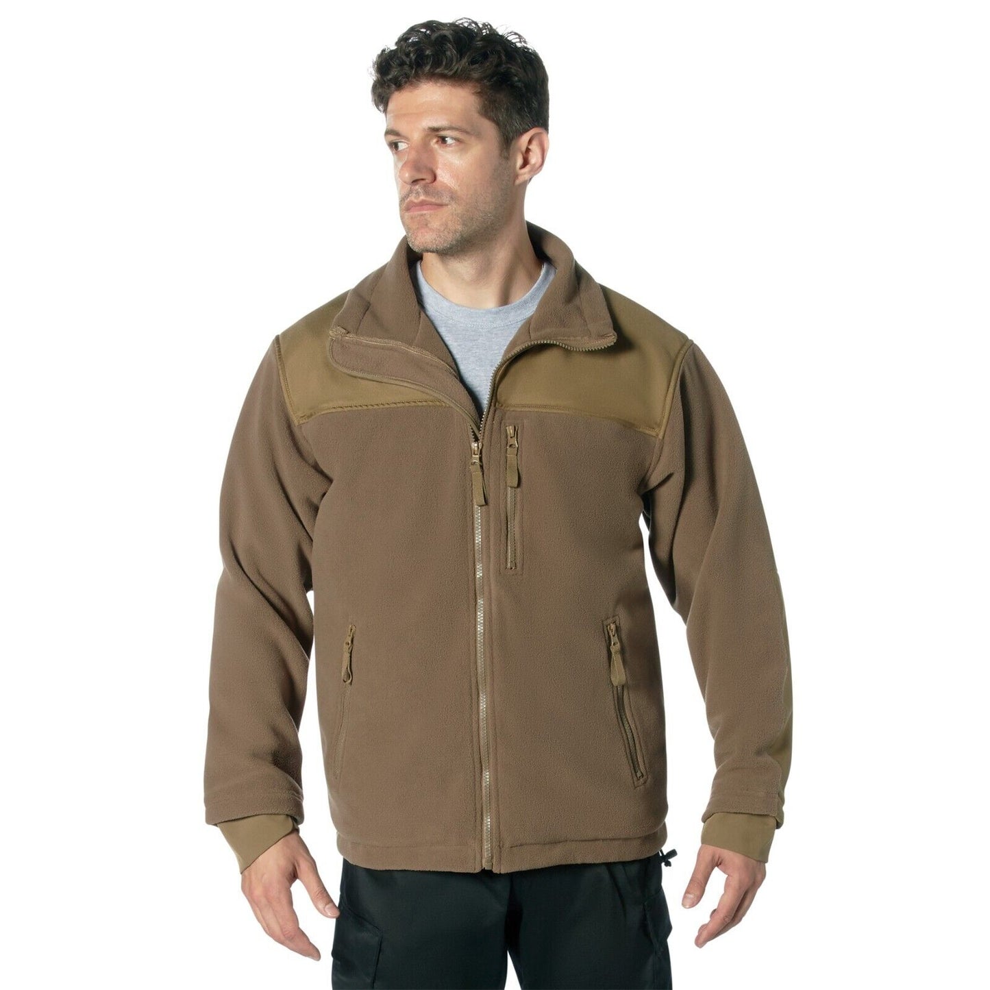 Concealed Carry Spec Ops Fleece Jacket Ambidextrous Polyester Tactical Coat