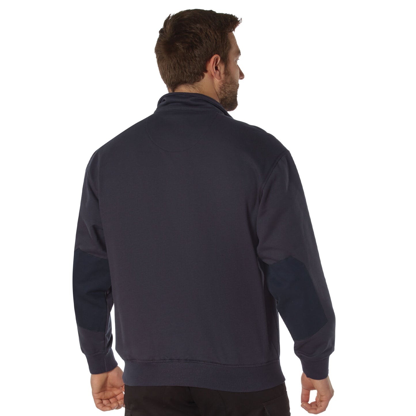 Navy Blue Quarter Zip Job Shirt Firefighter EMS Professional Rugged Workwear