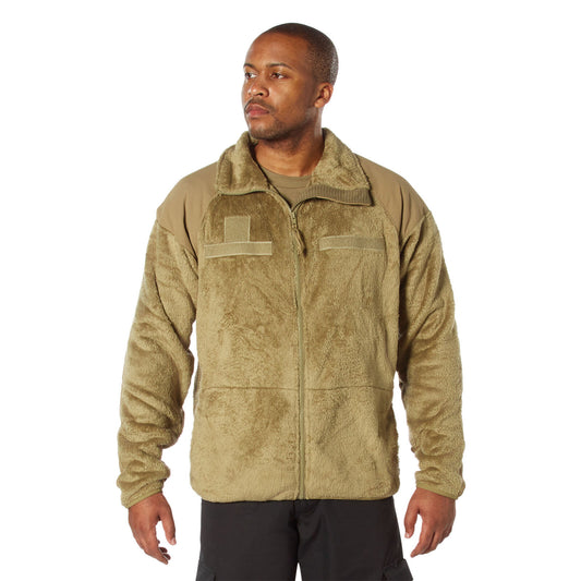 Tan Generation III Level 3 ECWCS Fleece Jacket Stretch-Grid Cold Weather Coat