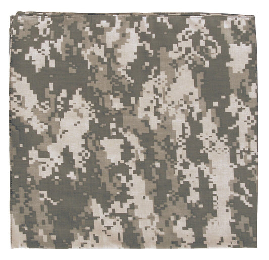 22"x22" Digital Camo Bandanas 100% Cotton Face & Headwraps Headbands