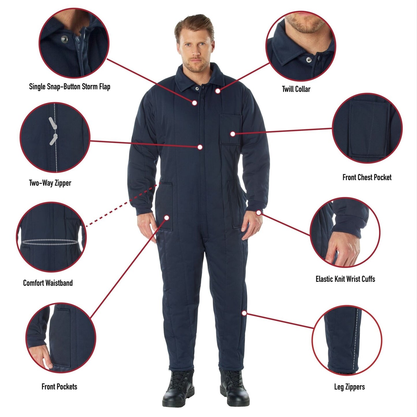 Woodland Camo Insulated Twill Coveralls - Warm Poly Fiberfill Insulation