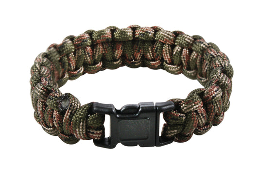 Woodland Camo Paracord Bracelets Multi-Colored Emergency Survival Bracelet