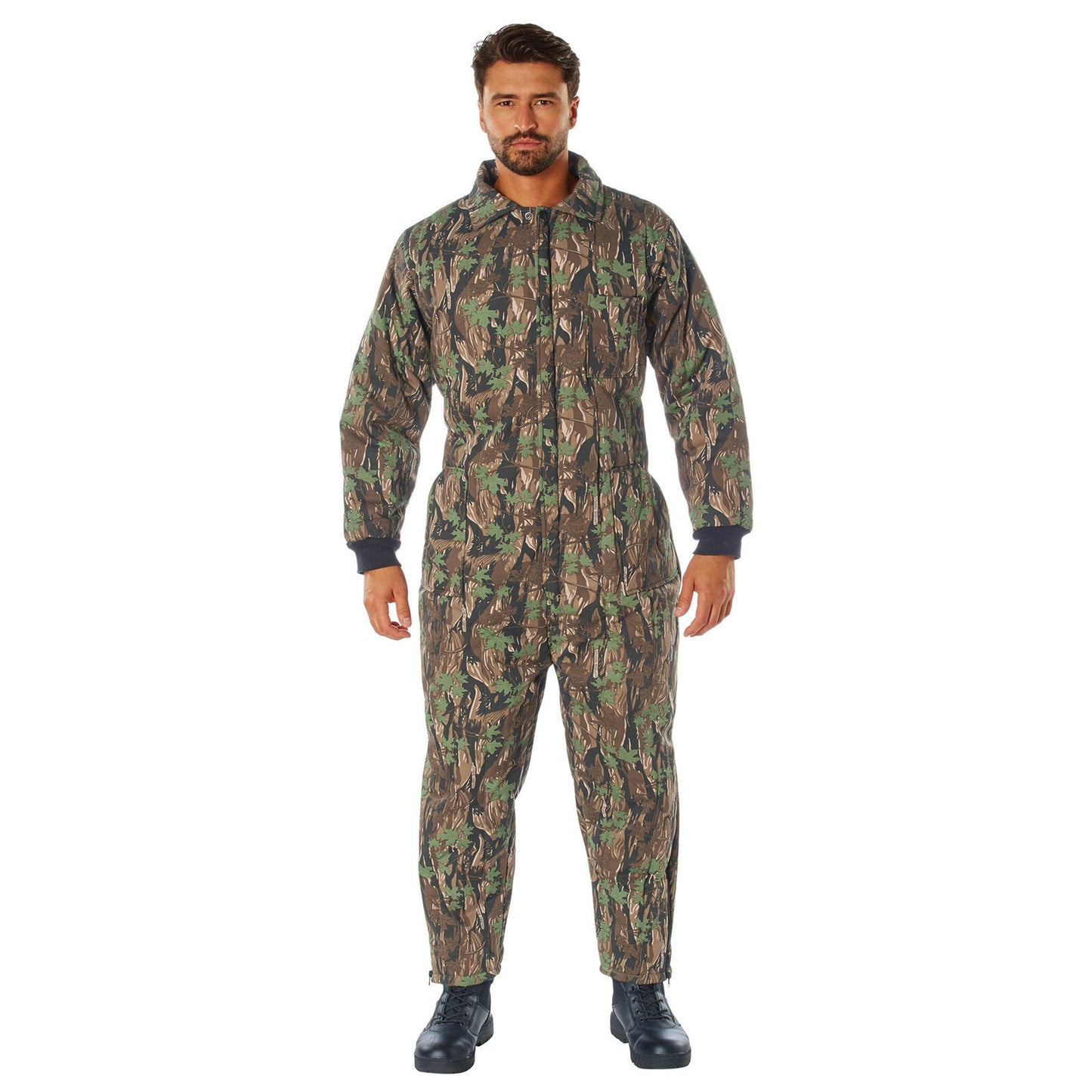 Smokey Branch Camo Insulated Twill Coveralls - Warm Poly Fiberfill Insulation