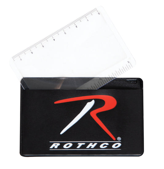 Rothco Survival Magnifying Card And Ruler Lightweight & Flexible 3 1/4" x 2 1/8"