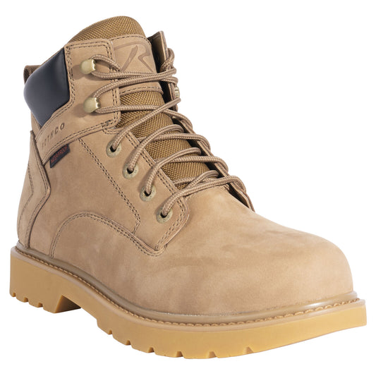 Men's Tradesman 6 Inch Work Boot Waterproof Lightweight AR 670-1 Coyote Brown