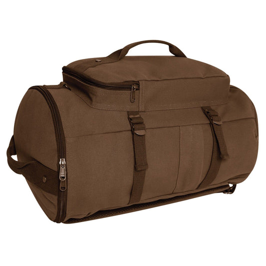 Convertible Canvas Duffel Bag Backpack 19"x11" Adjustable Travel Bag