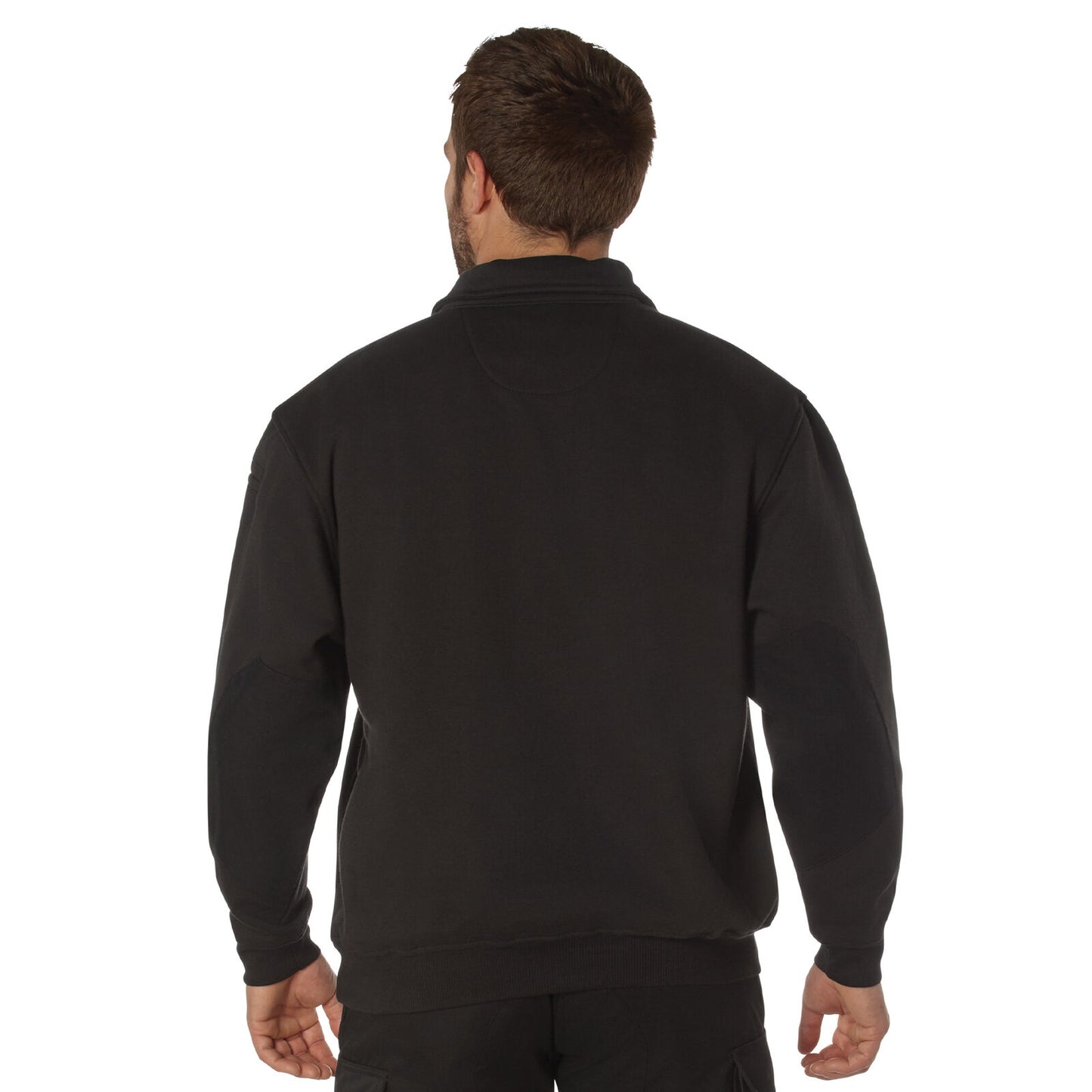 Black Quarter Zip Job Shirt Firefighter EMS Heavy Duty Professional Workwear