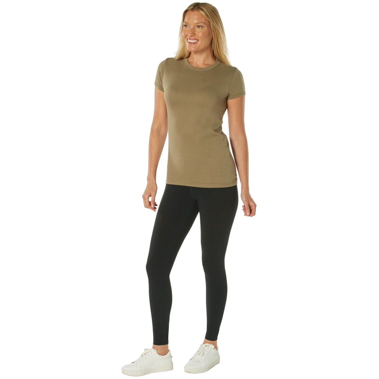 Rothco Womens Long Length Coyote Brown T-Shirt