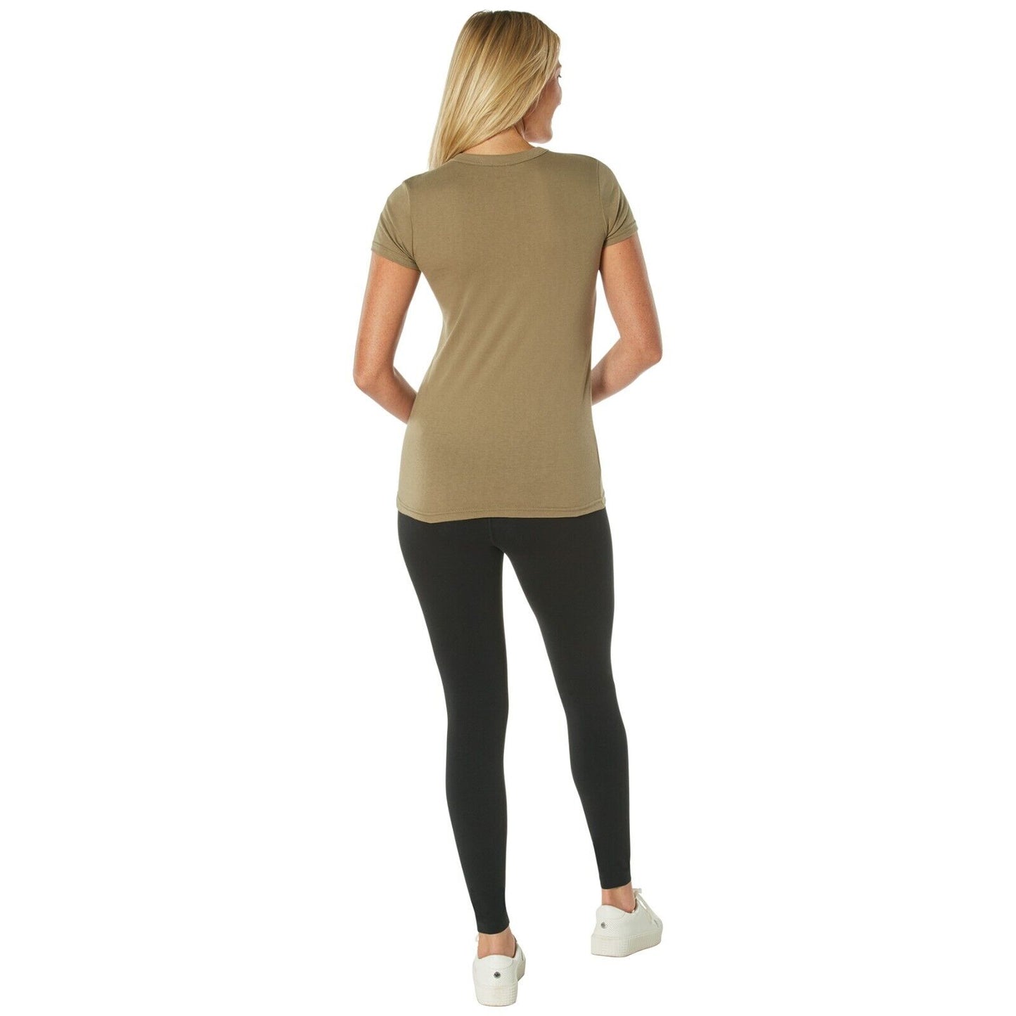 Rothco Womens Long Length Coyote Brown T-Shirt