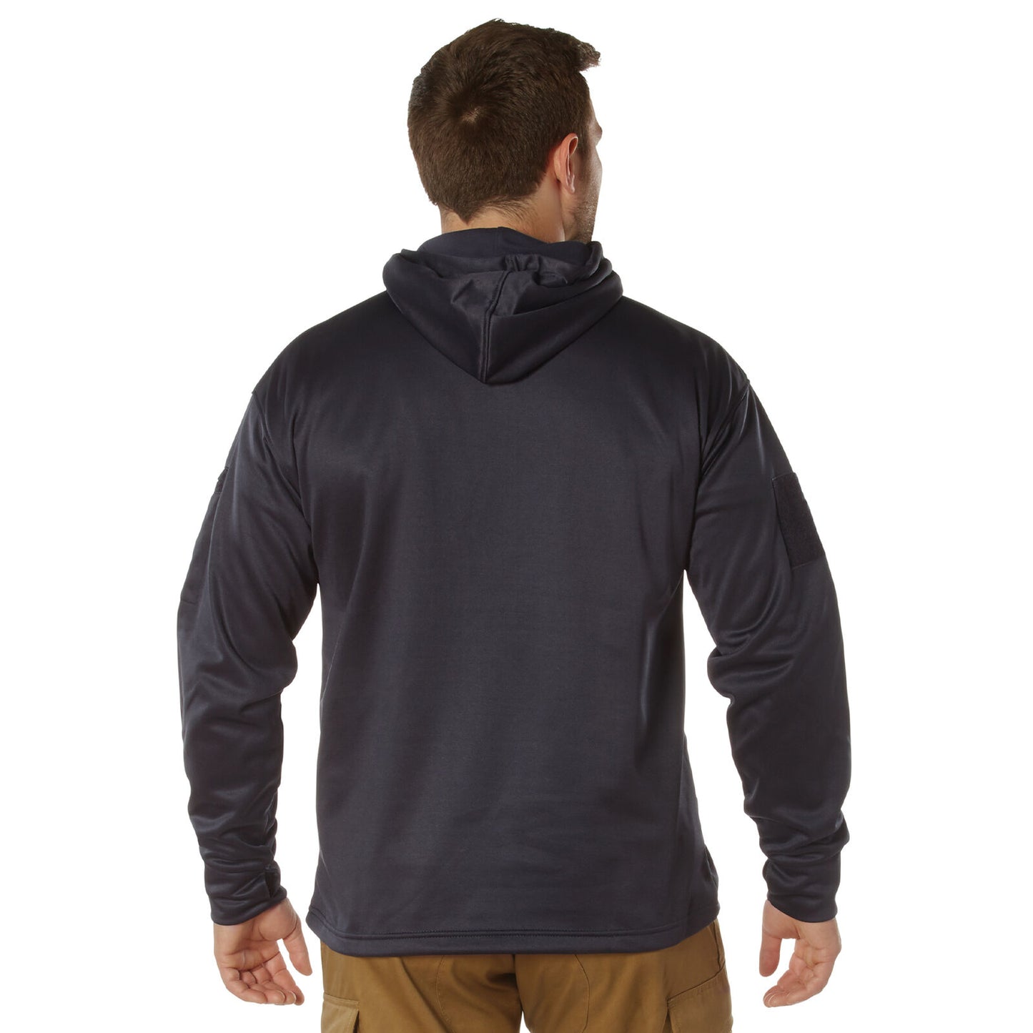 Midnight Navy Blue Concealed Carry Hoodie Active Duty Pullover Sweatshirt