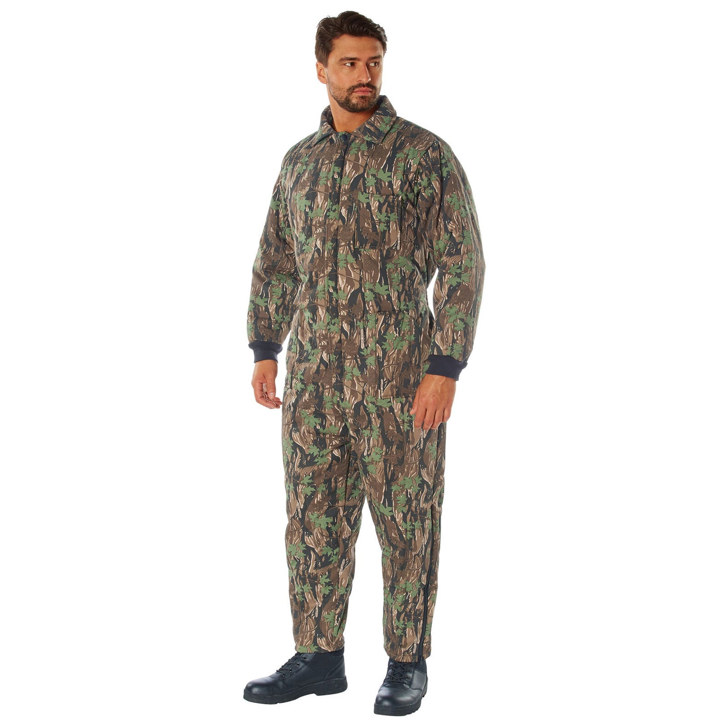 Smokey Branch Camo Insulated Twill Coveralls - Warm Poly Fiberfill Insulation