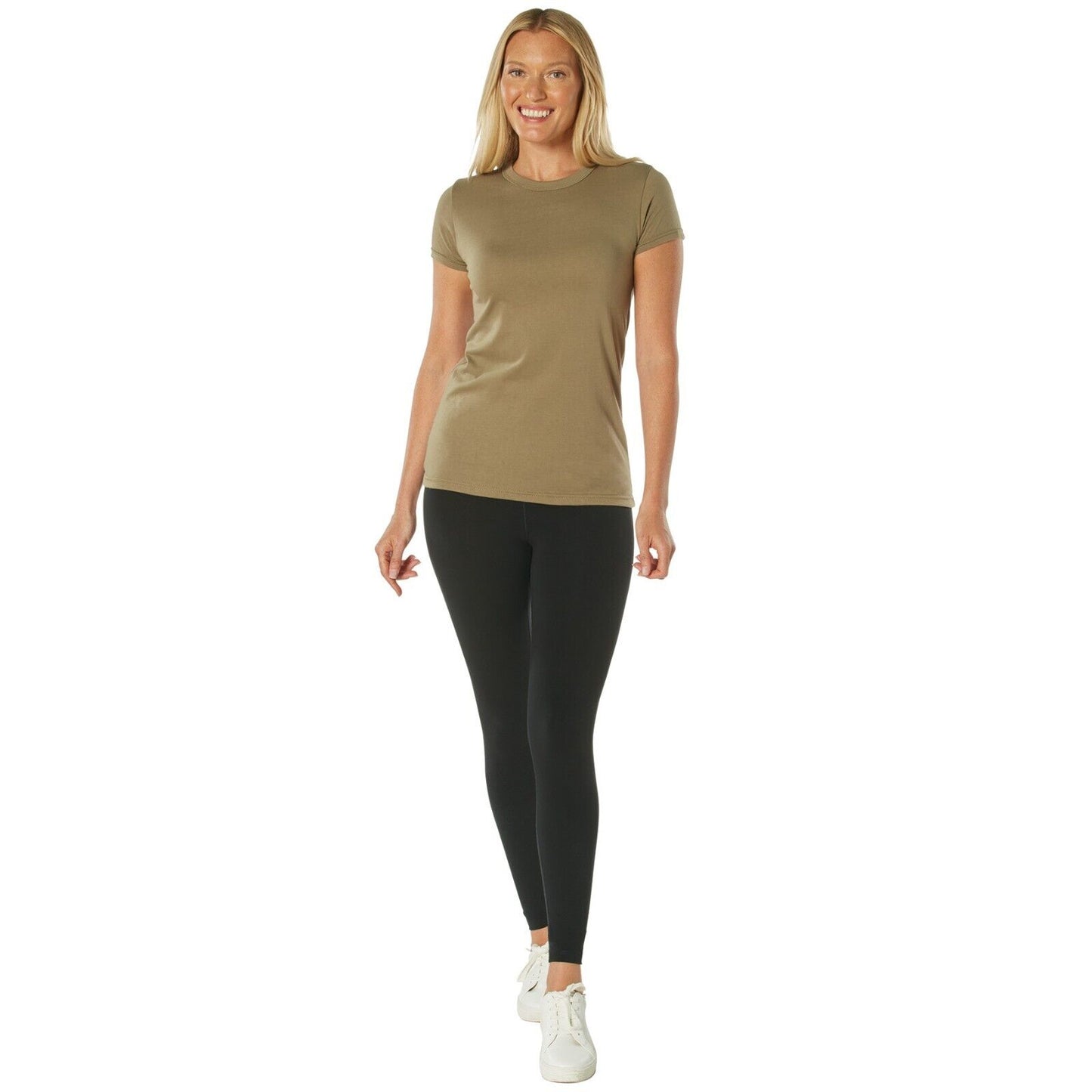 Rothco Womens Long Length Coyote Brown T-Shirt