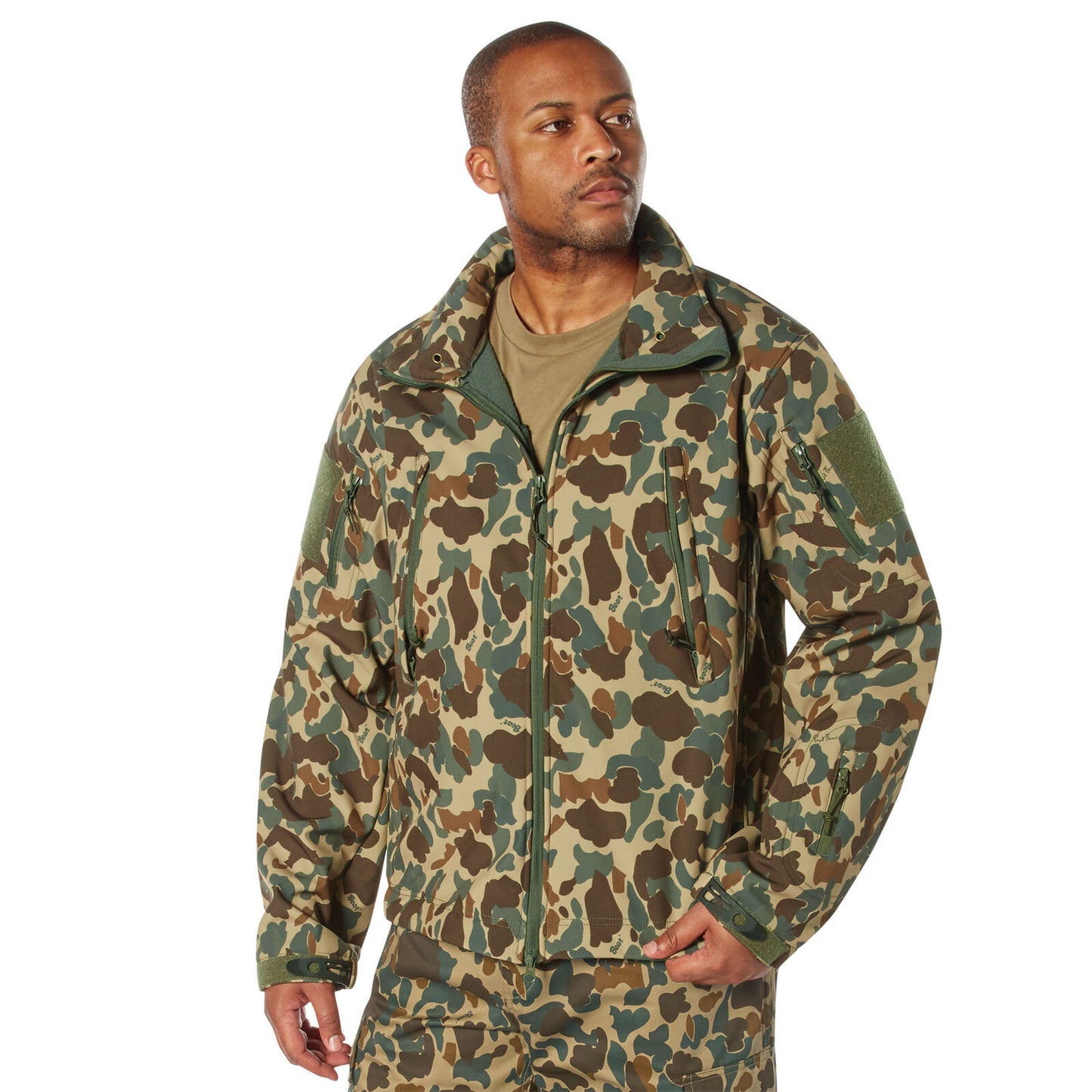 Rothco X Bear Archery Fred Bear Camo Men's Outdoor Special Ops Soft Shell Jacket