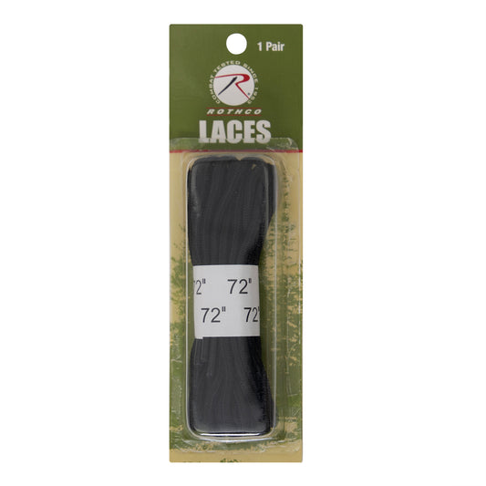 72" Long Workboot Shoe Laces - Nylon-Desert Tan, Black, Tan Boot Lace - 1 Pair