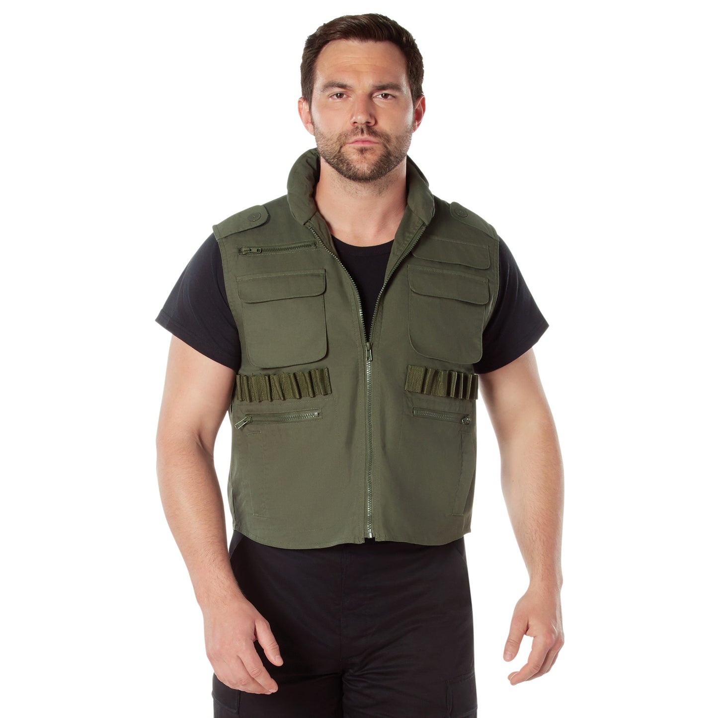 8 Pocket Tactical Ranger Vest W/Hood