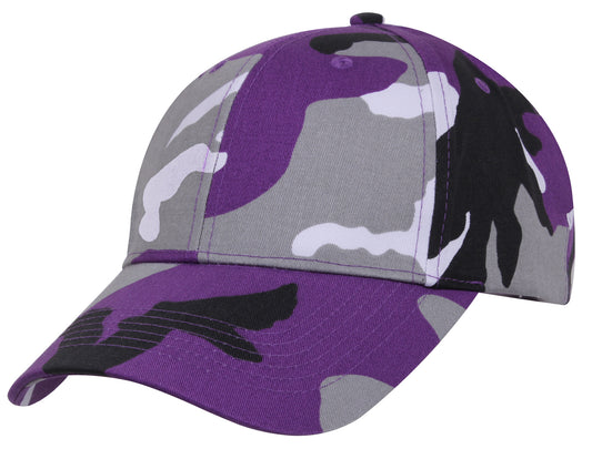 Rothco Camo Low Profile Cap - Ultra Violet Purple Camo Tactical Baseball Hat