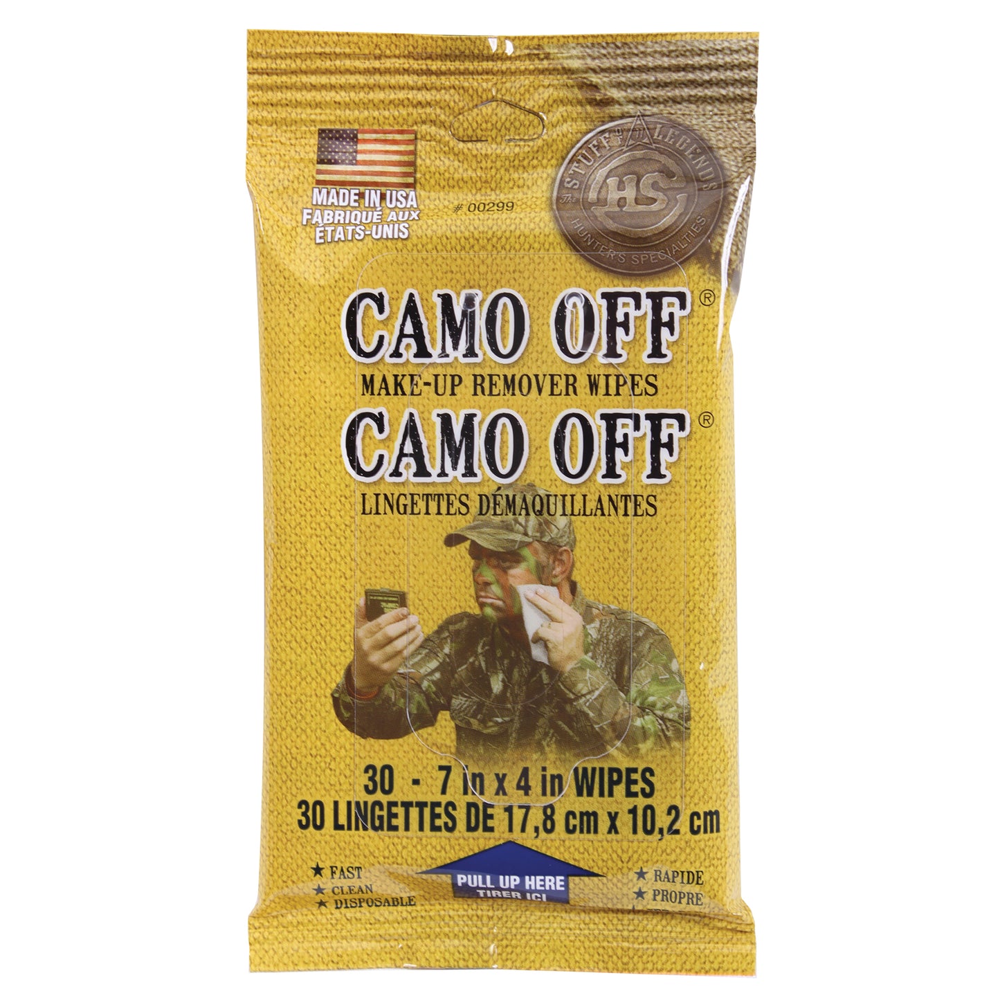 Camouflage Face Paint Remover - 30 Count Make Up Removing Wipes