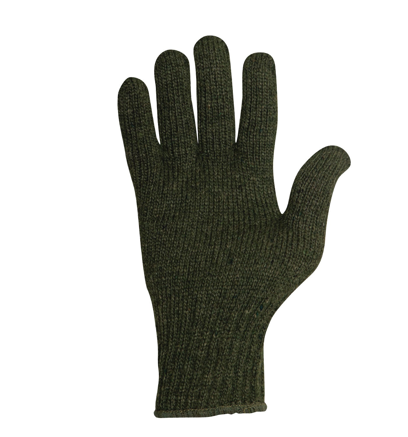 Olive Drab Wool Blend Glove Liner US Made - Winter Weather Blank Gloves