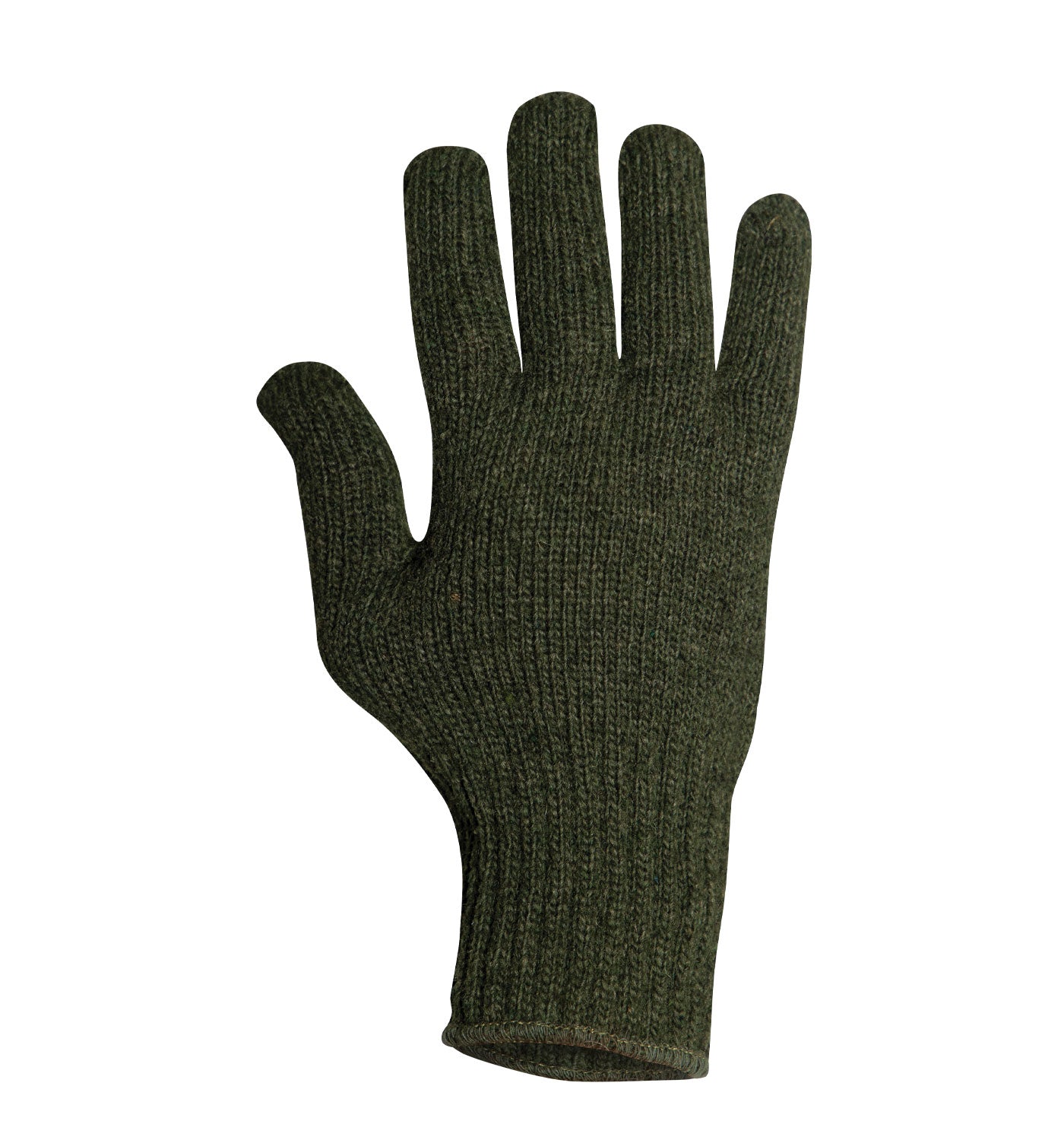 Olive Drab Wool Blend Glove Liner US Made - Winter Weather Blank Gloves