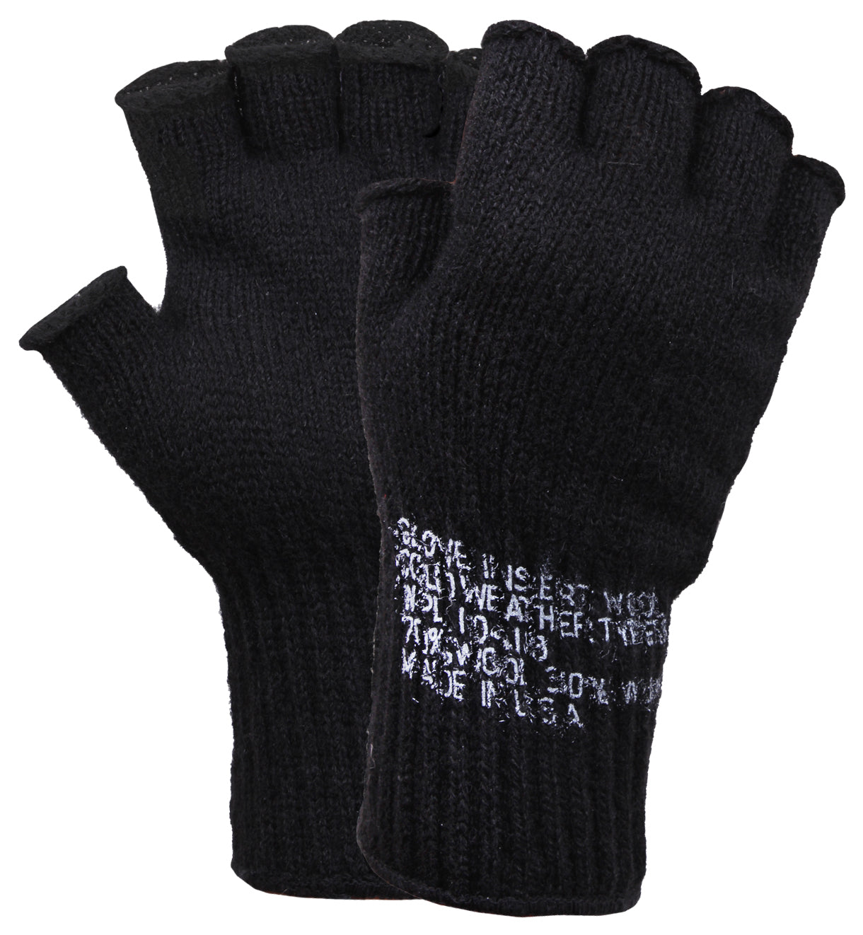 Fingerless Wool Gloves Genuine GI Tactical Army Glove Liner Made In USA
